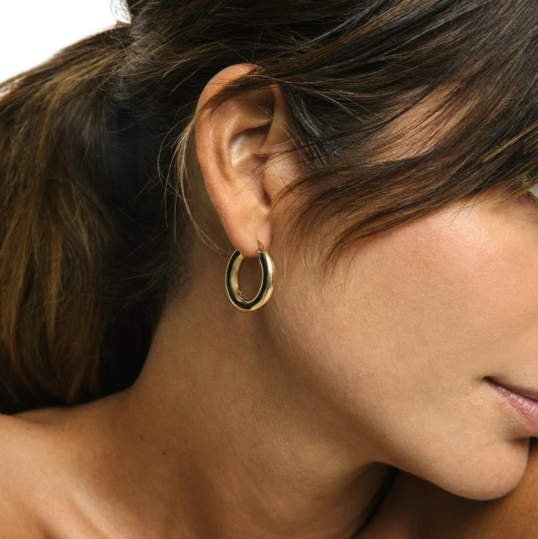 Hey Harper Hoop Earrings For Women Trendy - Lightweight Waterproof & Sweatproof Jewerly - Image 7